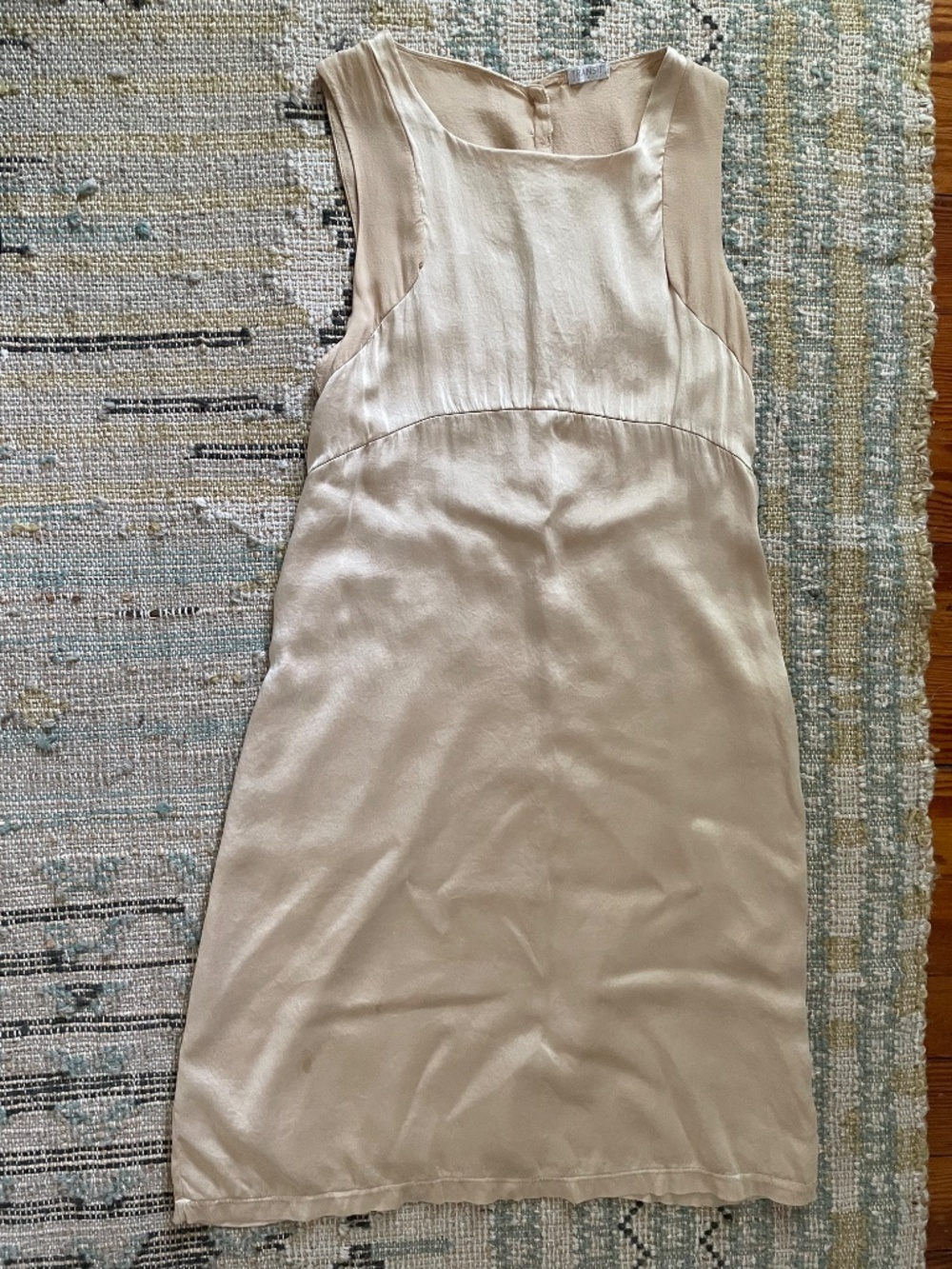 Transit beige silk midi dress, size small